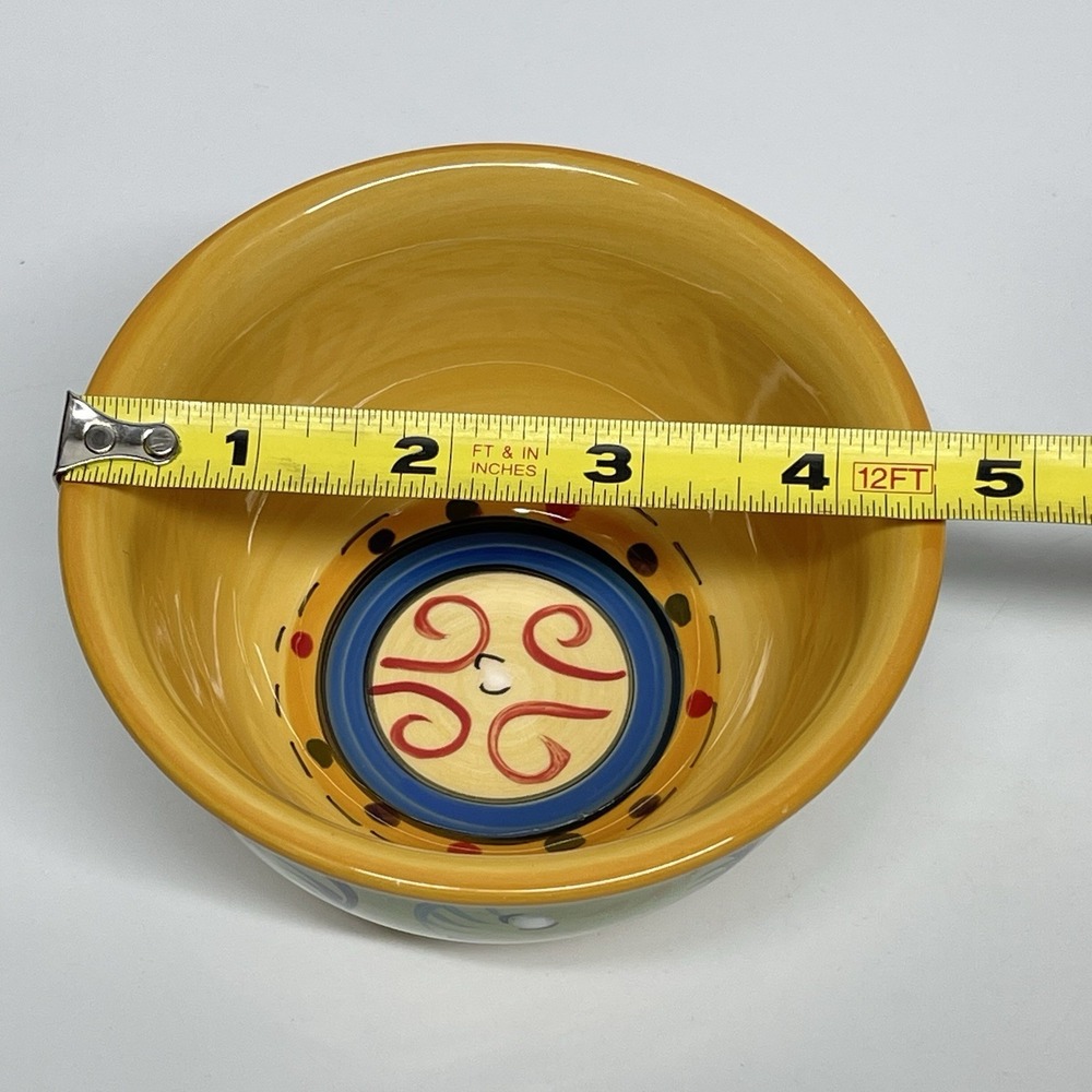 Corsica Esmeralda & Merida Collections Cereal & Fruit Bowls Set Hand Painted - Picture 9 of 13